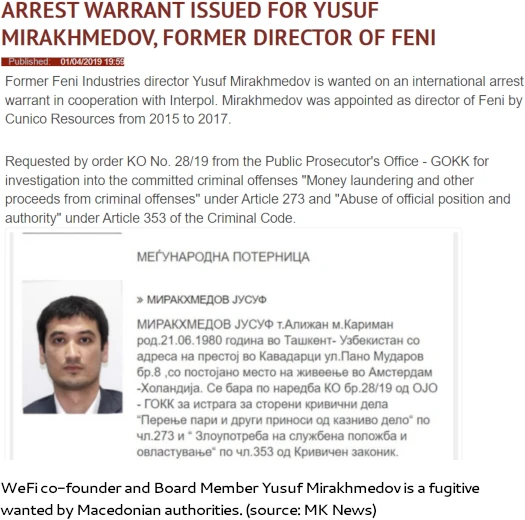 WEFI comes to Rome with John Sachtouras: Deobank between marketing, illusions and Ponzi allegations (ANALYSIS) 8 mandato di cattura della macedonia
