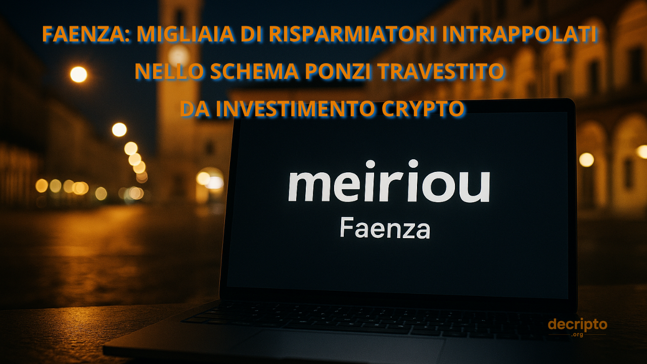 Eirio/Meiriou, the trap arrived in Faenza: thousands involved. The false  tax narrative used to hold up the Ponzi scheme